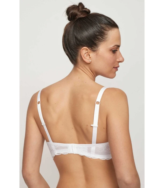 Sujetador Triangular Sin Aros Relleno Encaje Promise Anna Escote V