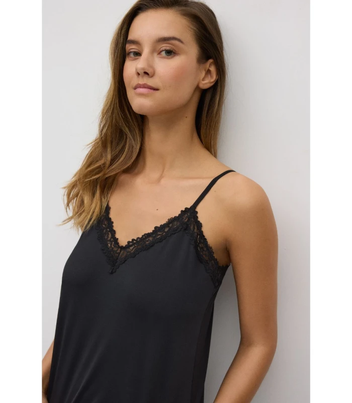Conjunto Camiseta Tirantes Pantalón Corto Encaje 10758 Ysabel Mora