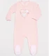Pelele Bebé Manga Larga Tundosado Rosa