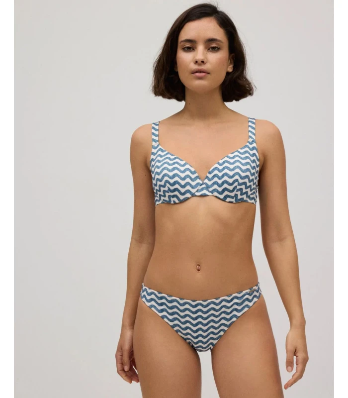 Bikini Top Aro Relleno Braga Mini Ondas Marino Ysabel Mora