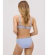 Bikini Rayas Azules Textura Lazo Copa B Ysabel Mora 82911