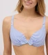 Bikini Rayas Azules Textura Lazo Copa B Ysabel Mora 82911