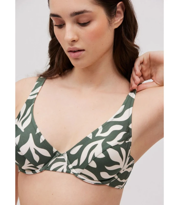 Bikini Reductor Brillo Estampado Copa C Ysabel Mora 83099
