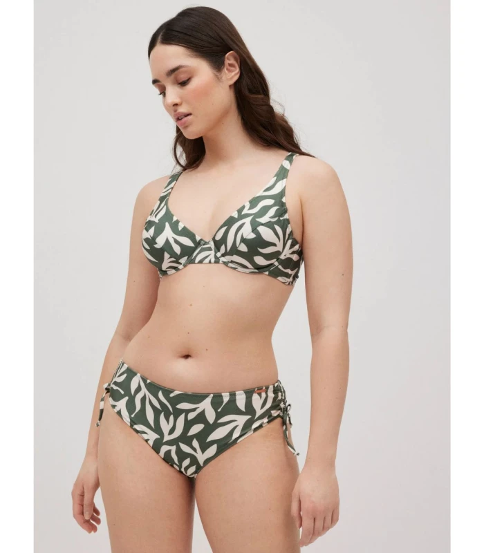 Bikini Reductor Brillo Estampado Copa C Ysabel Mora 83099