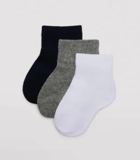 Pack 3 Calcetines Bebé Transpirables Estilo Sport
