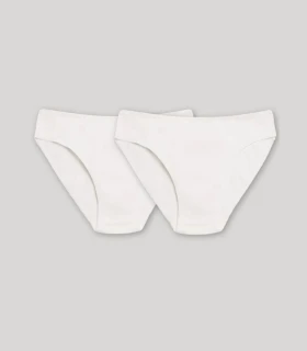 Pack 2 Bragas Juveniles Blancas Algodón Ysabel Mora 18803