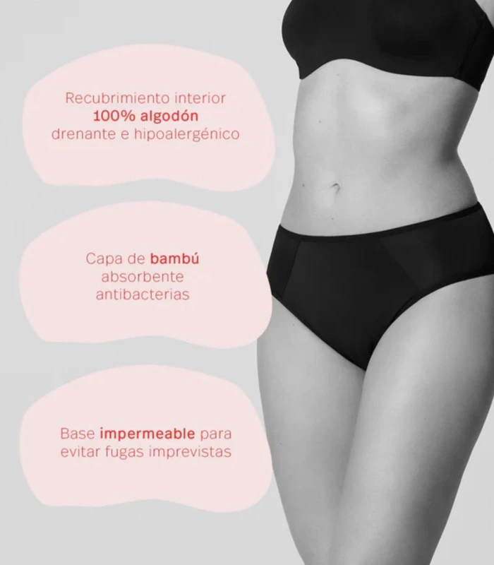Braga Menstrual Mini Ysabel Mora | Absorbente, Antibacteriana y Cómoda