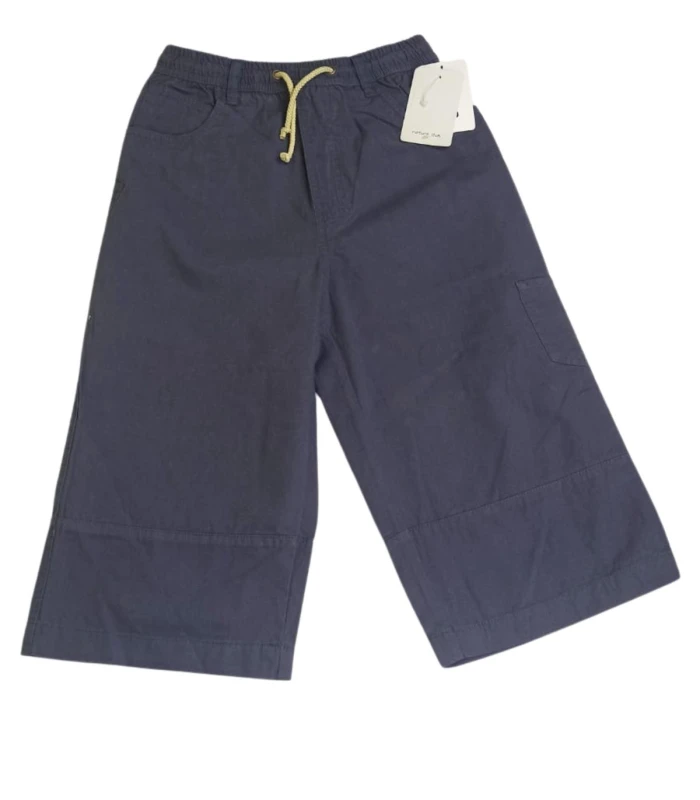 Bermudas Niño Gris Oscuro 100% Algodón de Nature Club