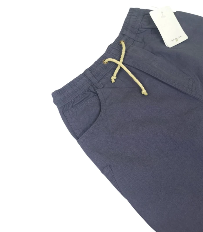 Bermudas Niño Gris Oscuro 100% Algodón de Nature Club