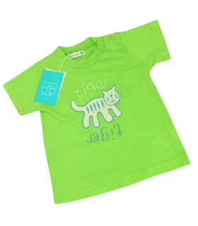 Camiseta Bebé Manga Corta de Algodón "Tiger"