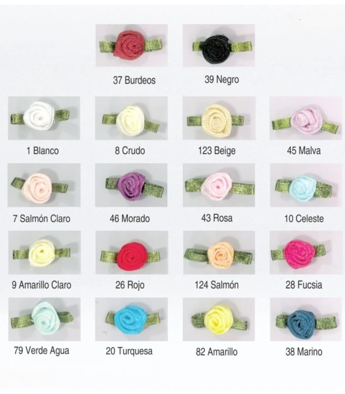 Flor de Raso Pequeña con Lazo Verde – Ideal para Decoración y Manualidades