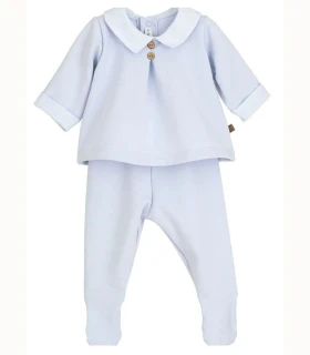 Conjunto Polaina Bebé Calamaro 11171 Lebeche Celeste