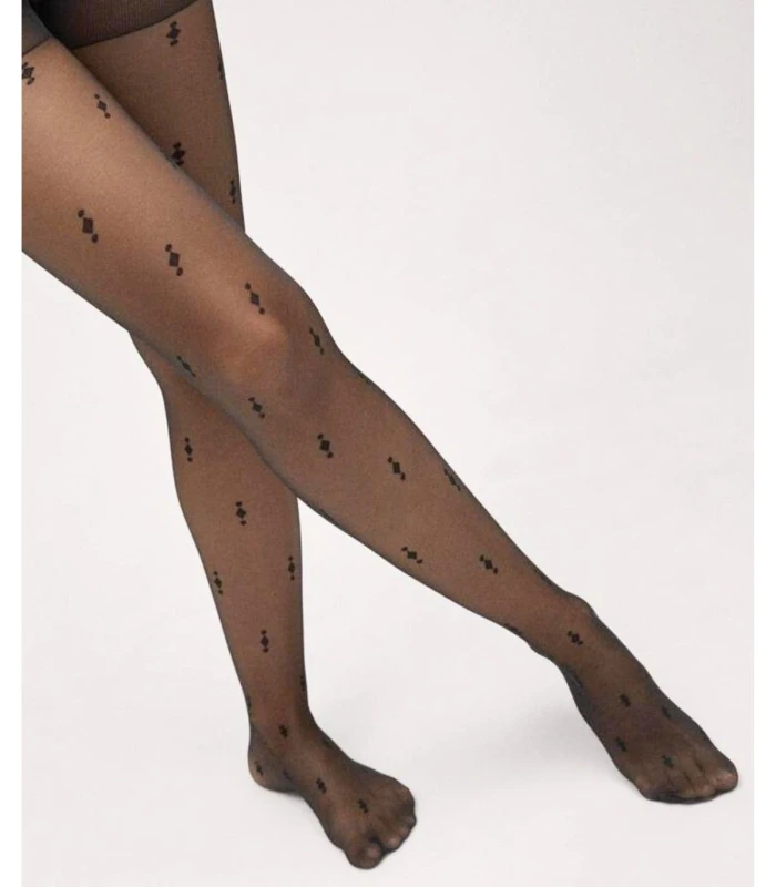 Panty Fantasía Ysabel Mora 16626  Estampado Geométrico