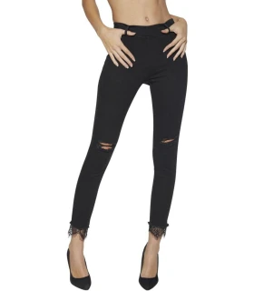 Pantalón Tejano Push Up Ysabel Mora 70249 | Negro