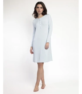 Camisón Manga Larga Admas Romantic Azul