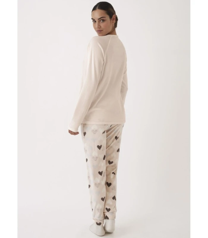 Pijama de Terciopelo Elástico para Mujer Promise N20412