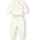 Conjunto Polaina Tricot Bebé Crudo Yatsi Baby