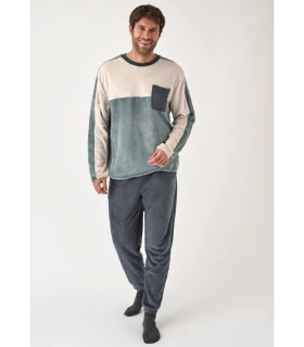 Pijama de Hombre Tejido Peludo con Sudadera PROMISE