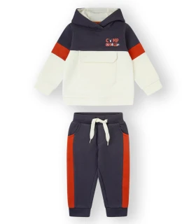 Chándal Bebé Afelpado 2 Piezas Sudadera 3 Colores y Pantalón
