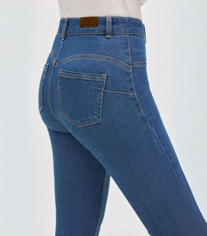 Pantalón Vaquero Mujer Ysabel Mora 70458 | Pitillo Push-Up