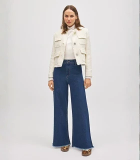 Pantalón Vaquero Ancho Ysabel Mora 70459  Tiro Alto