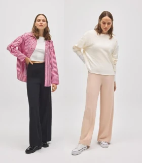Pantalón Ancho Ysabel Mora 70452 de Tiro Alto