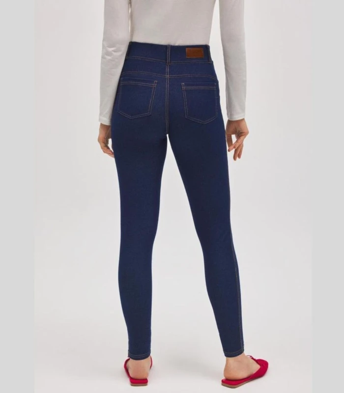 Pantalón Vaquero Skinny Ysabel Mora 70456 Elástico Marino