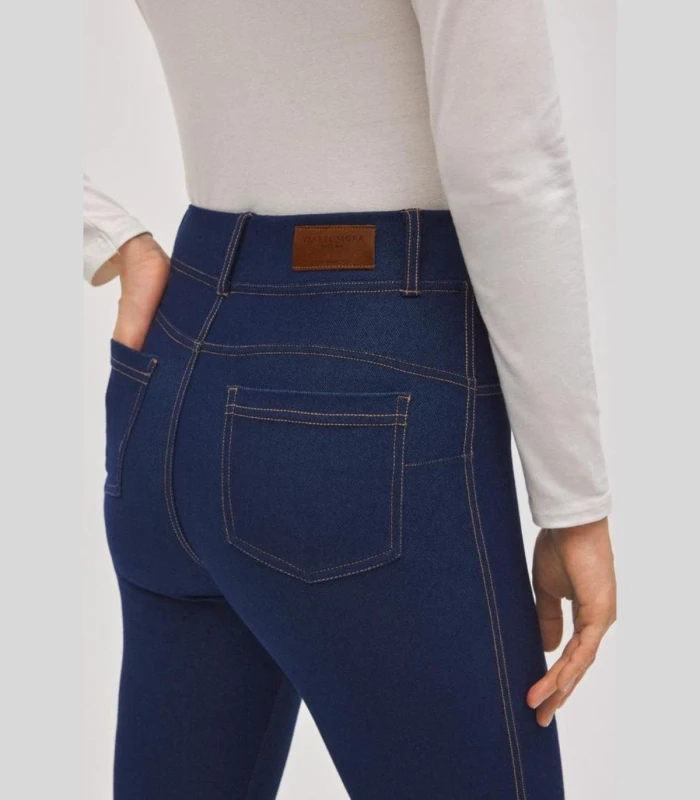 Pantalón Vaquero Skinny Ysabel Mora 70456 Elástico Marino