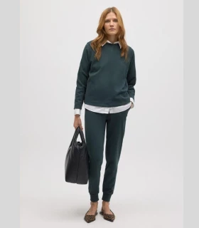 Jersey Ysabel Mora 70667 Cuello Redondo Verde Botella