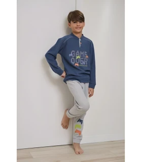 Pijama niño punto milano Game Over 253600 Muslher