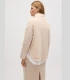 Sudadera Marfil Elástica Cuello Alto Ajustable 70674 Ysabel Mora