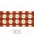 Tapacosturas Geométrico de 4 cm Cinta Decorativa Multitono para Costura y Manualidades
