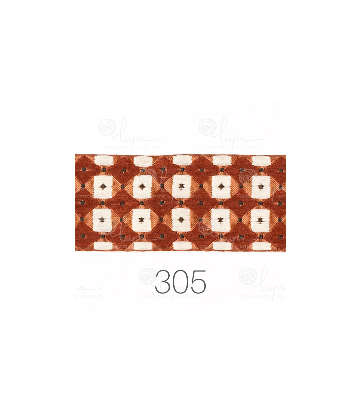 Tapacosturas Geométrico de 4 cm Cinta Decorativa Multitono para Costura y Manualidades