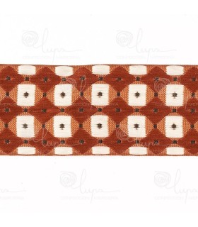 Tapacosturas Geométrico de 4 cm Cinta Decorativa Multitono para Costura y Manualidades