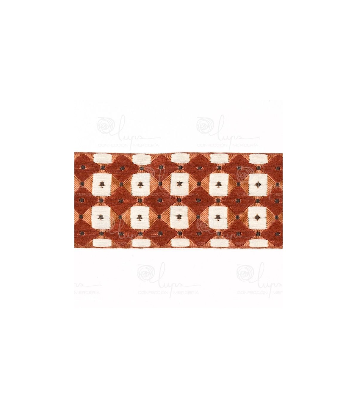 Tapacosturas Geométrico de 4 cm Cinta Decorativa Multitono para Costura y Manualidades