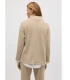 Jersey Cuello Perkins Efecto Pana Beige 70682 Ysabel Mora