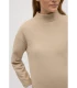 Jersey Cuello Perkins Efecto Pana Beige 70682 Ysabel Mora