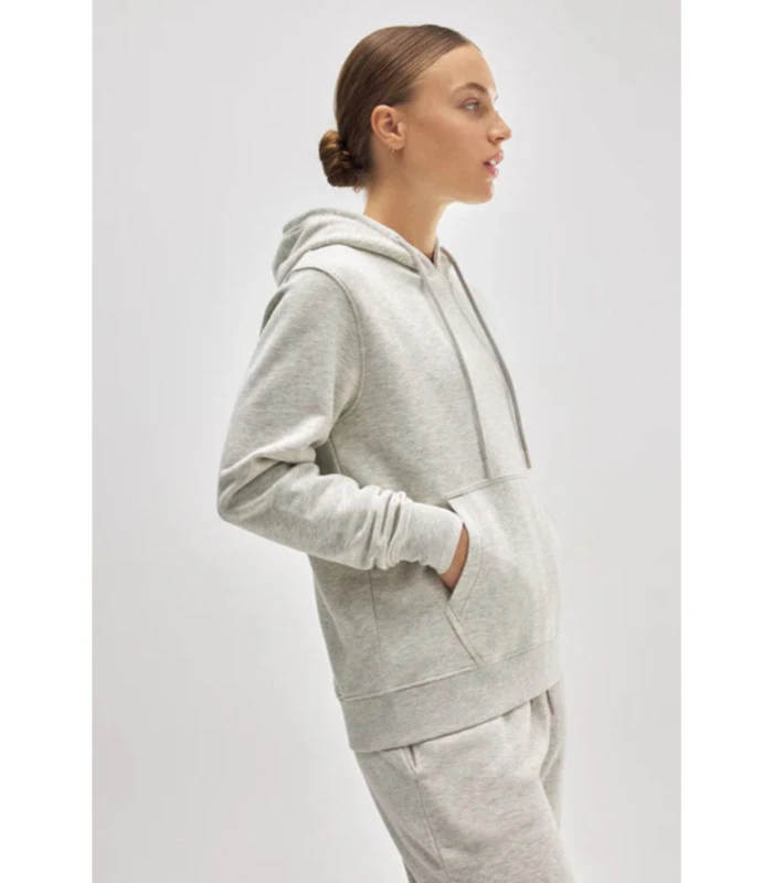 Sudadera con Capucha Ajustable Gris Claro 70942 Ysabel Mora Interior Afelpado