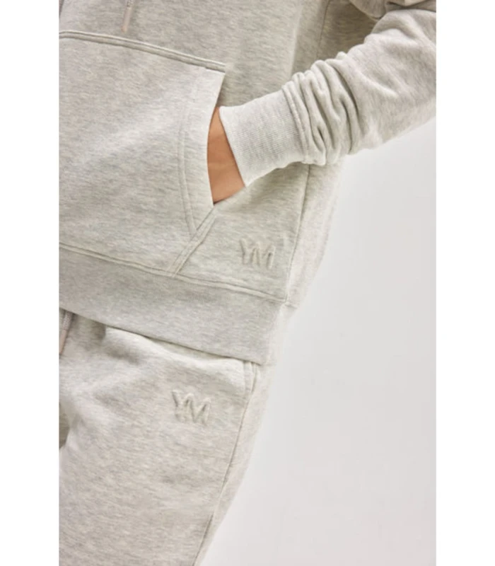 Sudadera con Capucha Ajustable Gris Claro 70942 Ysabel Mora Interior Afelpado