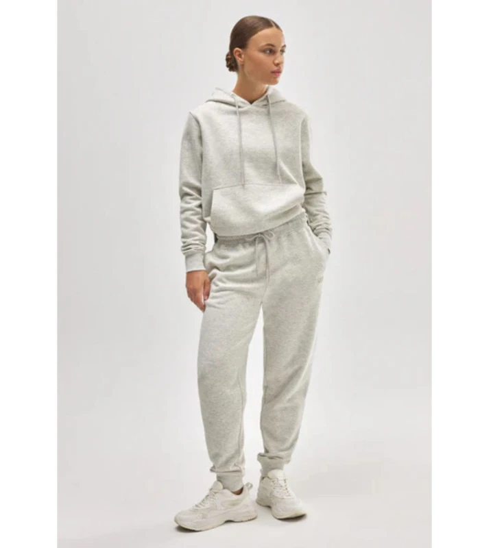 Sudadera con Capucha Ajustable Gris Claro 70942 Ysabel Mora Interior Afelpado