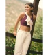 Pantalón Jogger Deportivo Afelpado Marfil 70943 Ysabel Mora Cintura Ajustable