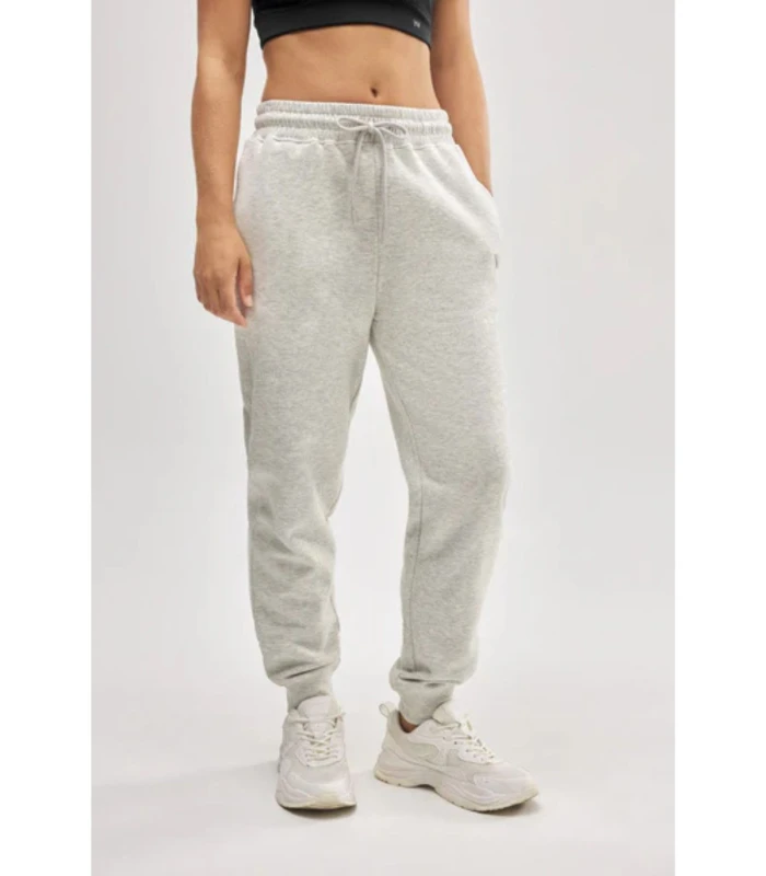 Pantalón Jogger Deportivo Afelpado Gris Claro 70943 Ysabel Mora Cintura Ajustable