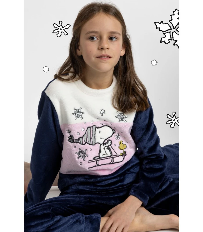 Pijama niña coralina Snoopy Snow Drift 63460 Admas
