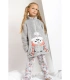Bata Niña Polar Corel Búho Winter Owl Cremallera GRIS JASPE 67288