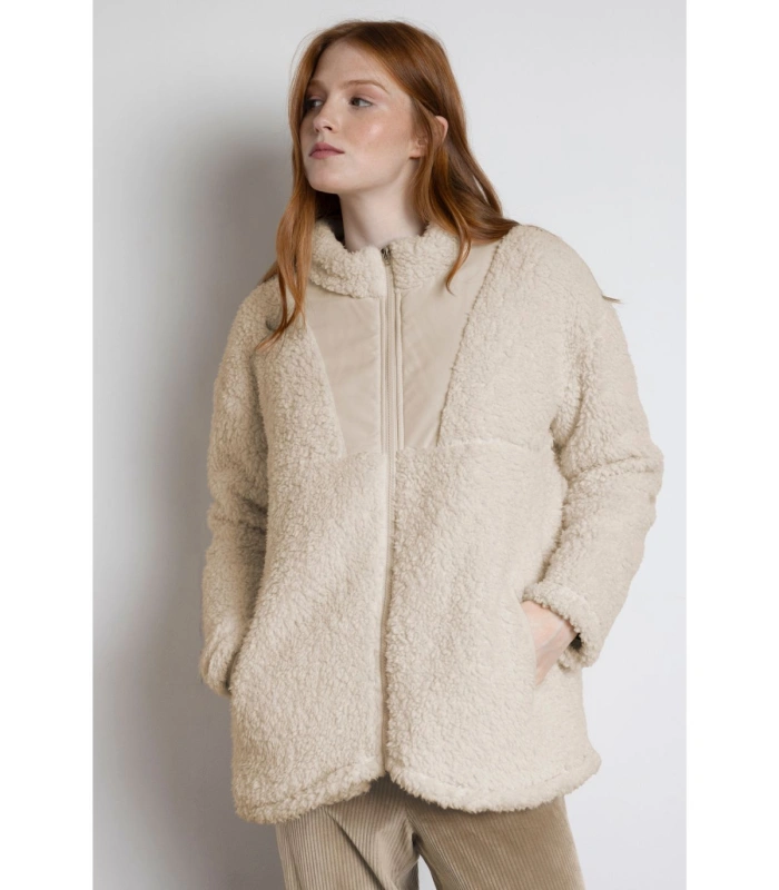 Chaqueta Casa Mujer Borreguito Polar Admas Home Cremallera BEIGE 67304