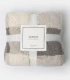 Manta Admas Doble Cara Sherpa Cuadros Gris 127x152 cm Borreguito y Pelo 69108