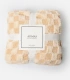 Manta Admas Doble Cara Terry Rabbit Beige 127x152 cm  Pelo Cuadros y Polar 69109