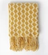 Manta de Punto Admas Zig Zag Cozy Waves Amarillo 127x152 cm Cálida 69112