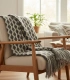 Manta de Punto Admas Zig Zag Cozy Waves Gris 127x152 cm Cálida 69112
