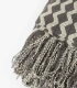 Manta de Punto Admas Zig Zag Cozy Waves Gris 127x152 cm Cálida 69112